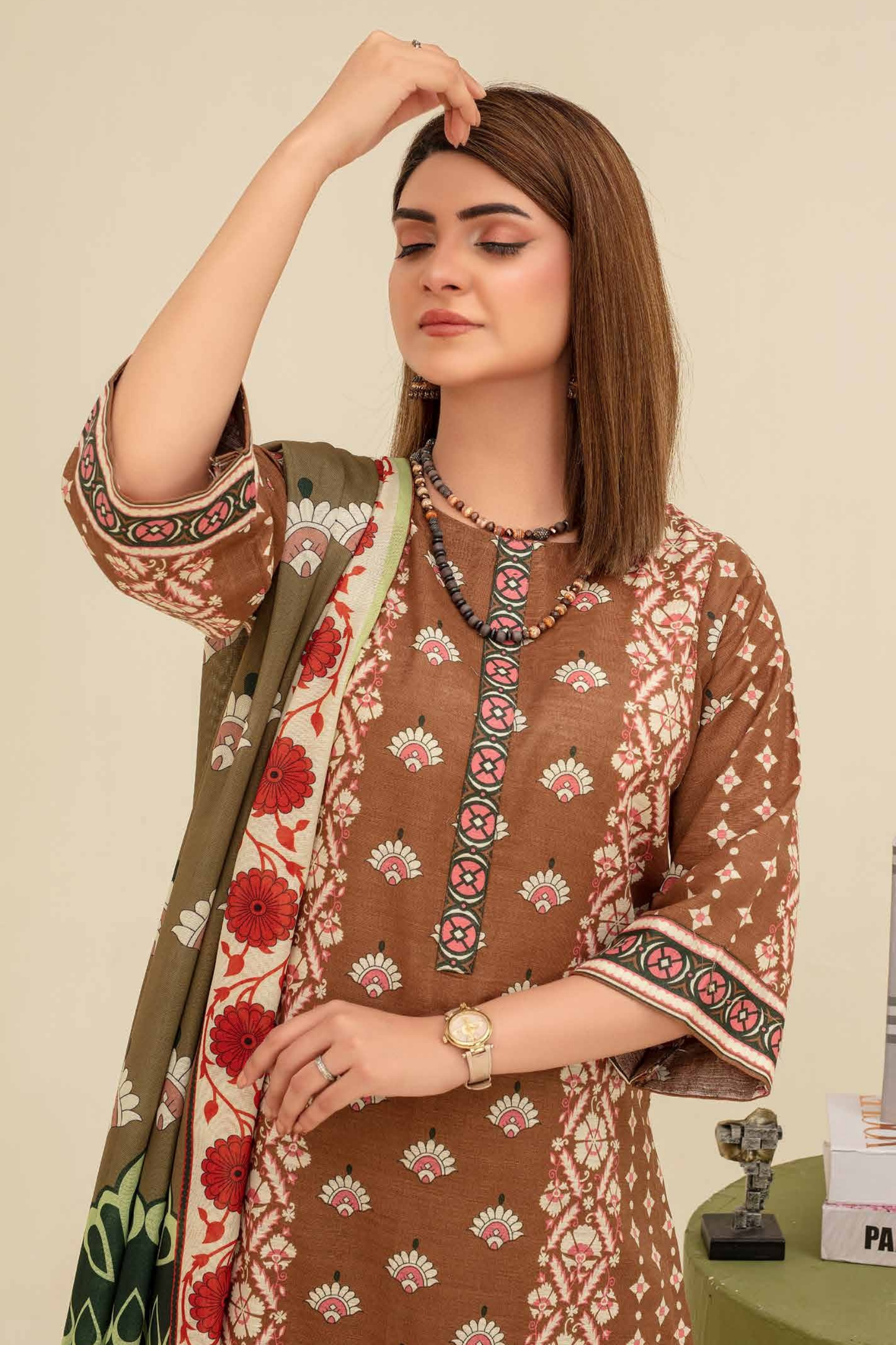 Mehar By Fiza Noor Printed Khaddar 3PC