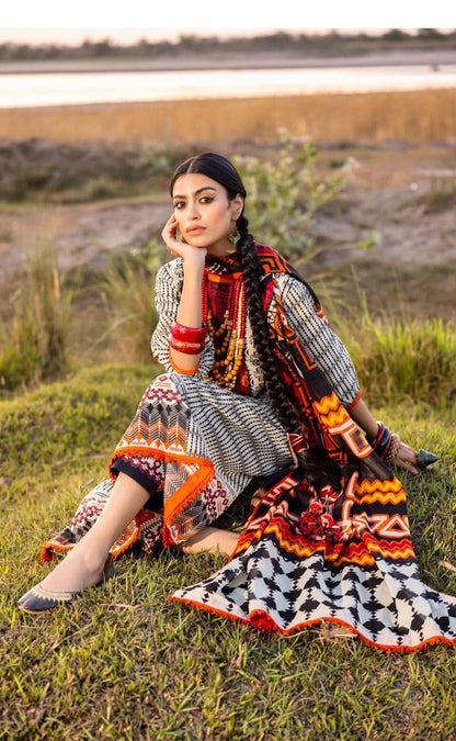 Gul Ahmed Digital Printed Khaddar 3PC