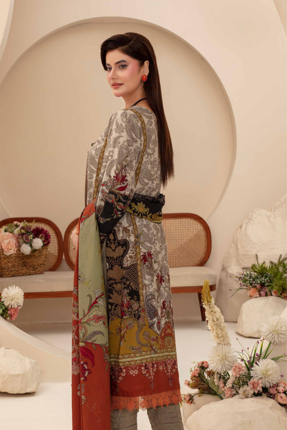 Feroza Digital Printed Linen 3PC