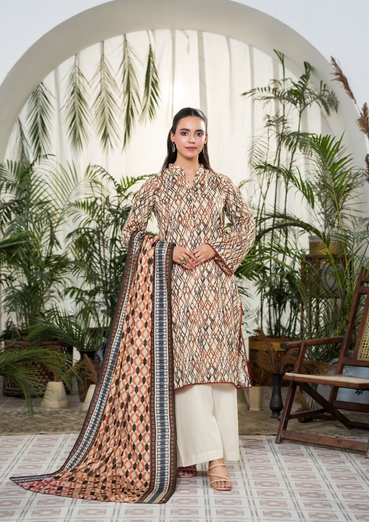 Dabiha Printed Lawn 3PC