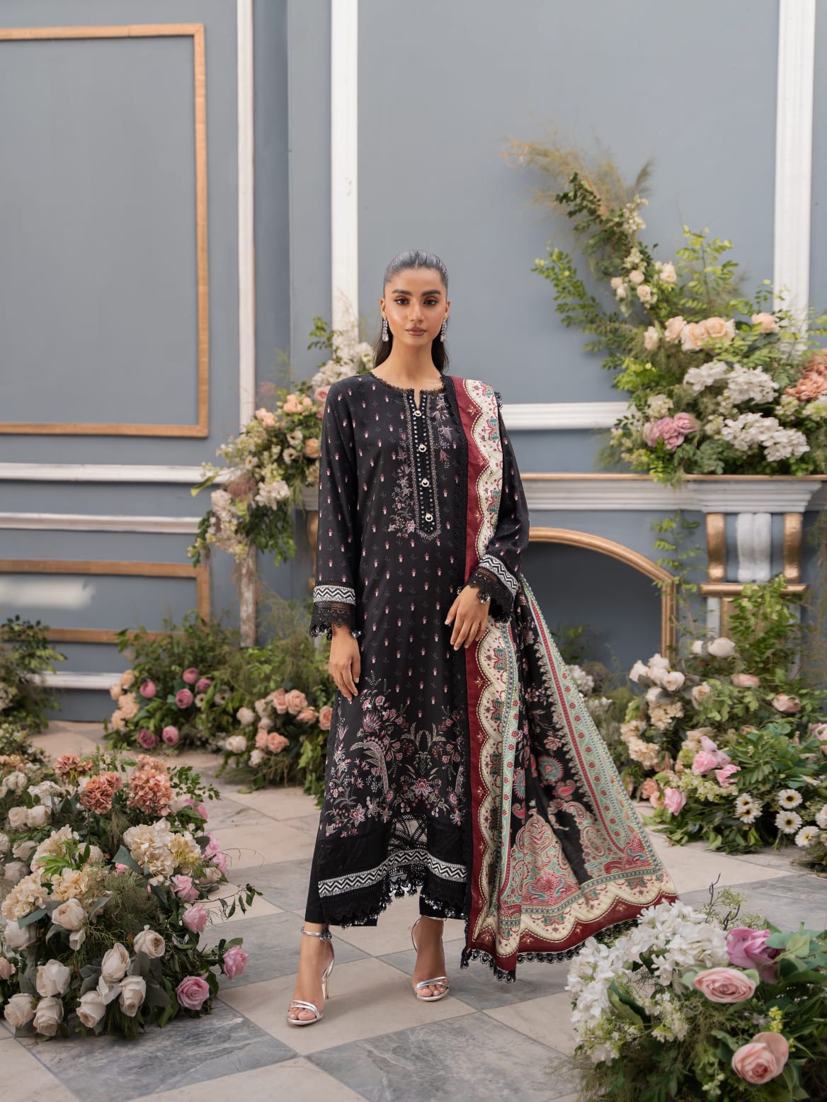Mausummery Digital Printed Linen 3PC