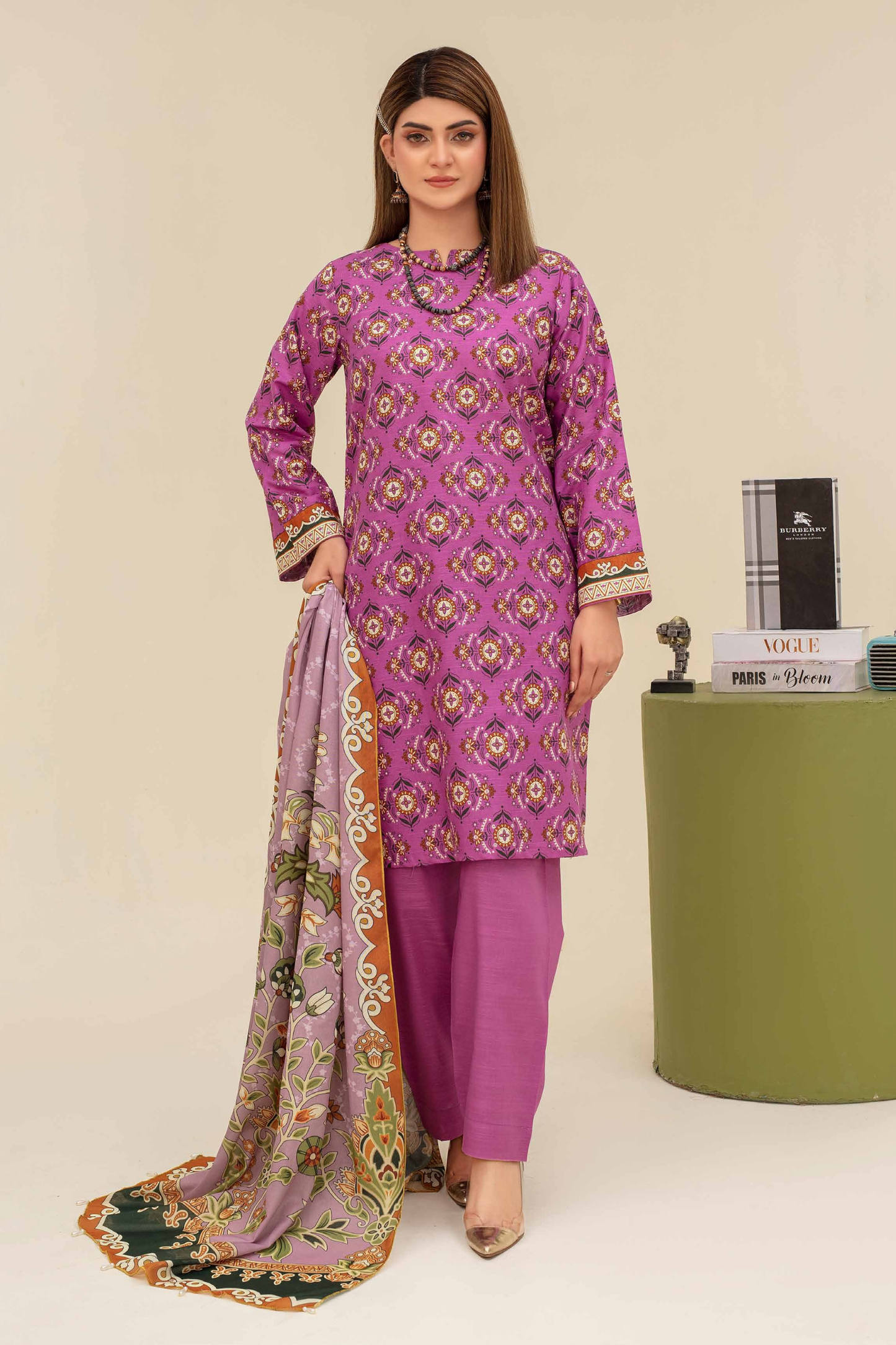Mehar By Fiza Noor Printed Khaddar 3PC