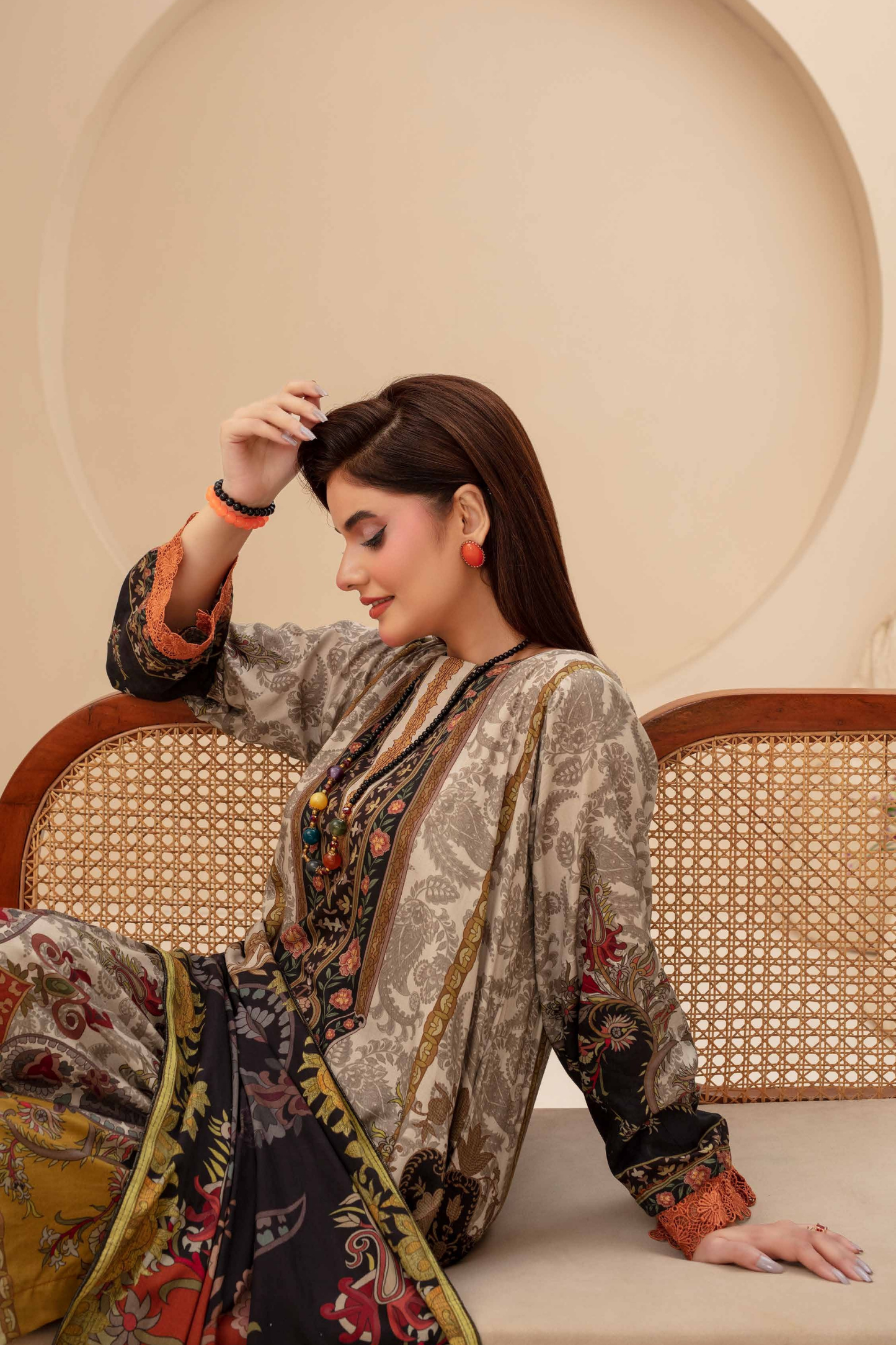 Feroza Digital Printed Linen 3PC