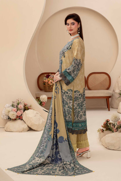 Feroza Digital Printed Linen 3PC