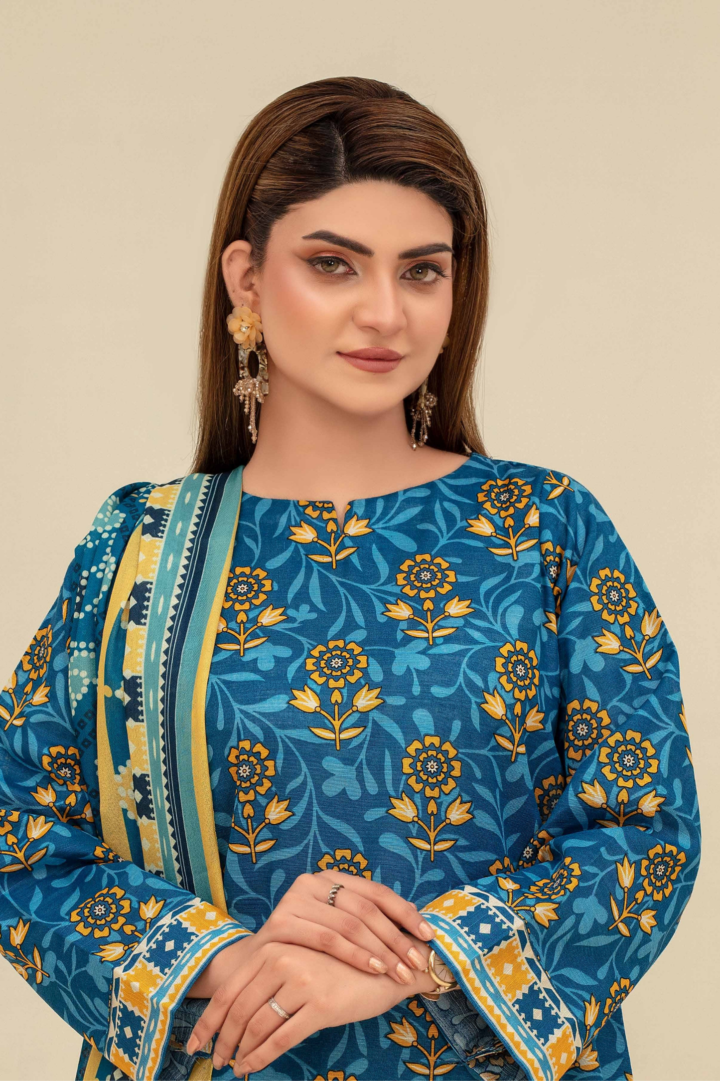 Mehar By Fiza Noor Printed Khaddar 3PC