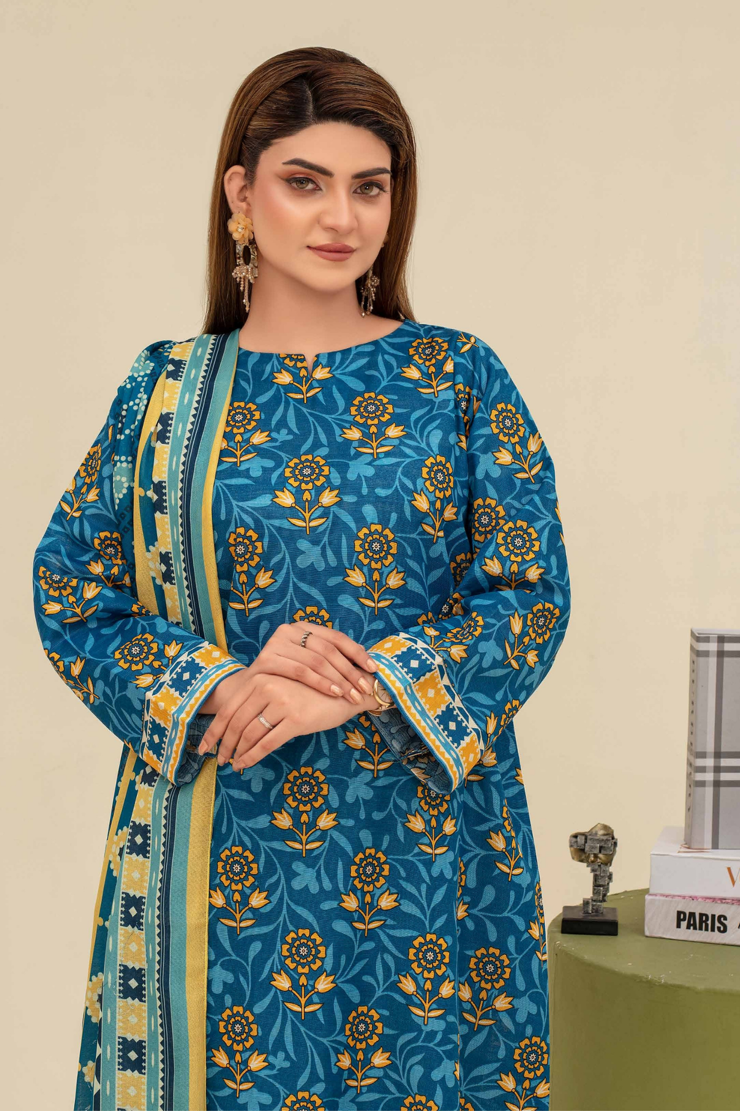 Mehar By Fiza Noor Printed Khaddar 3PC