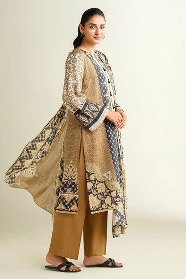 Kayseria Digital Printed Cambric Cotton 3PC