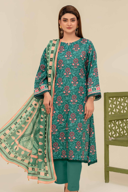Mehar By Fiza Noor Printed Khaddar 3PC