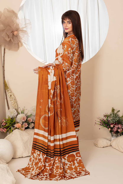Feroza Digital Printed Linen 3PC