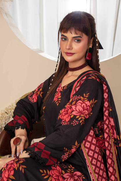 Feroza Digital Printed Linen 3PC