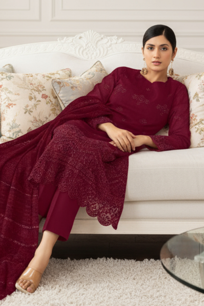 Signature By Dor Emb Winter Wool 3PC