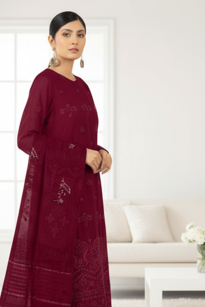 Signature By Dor Emb Winter Wool 3PC