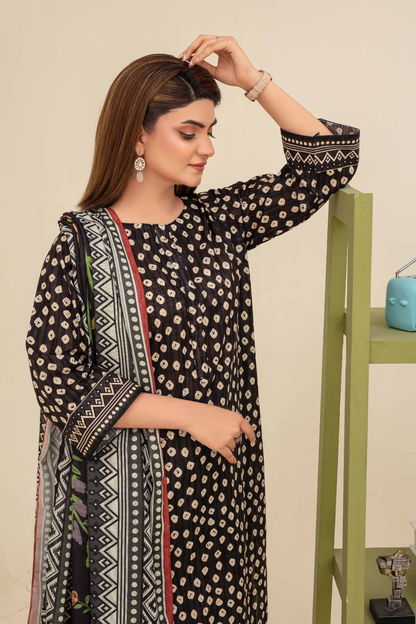 Mehar By Fiza Noor Printed Khaddar 3PC