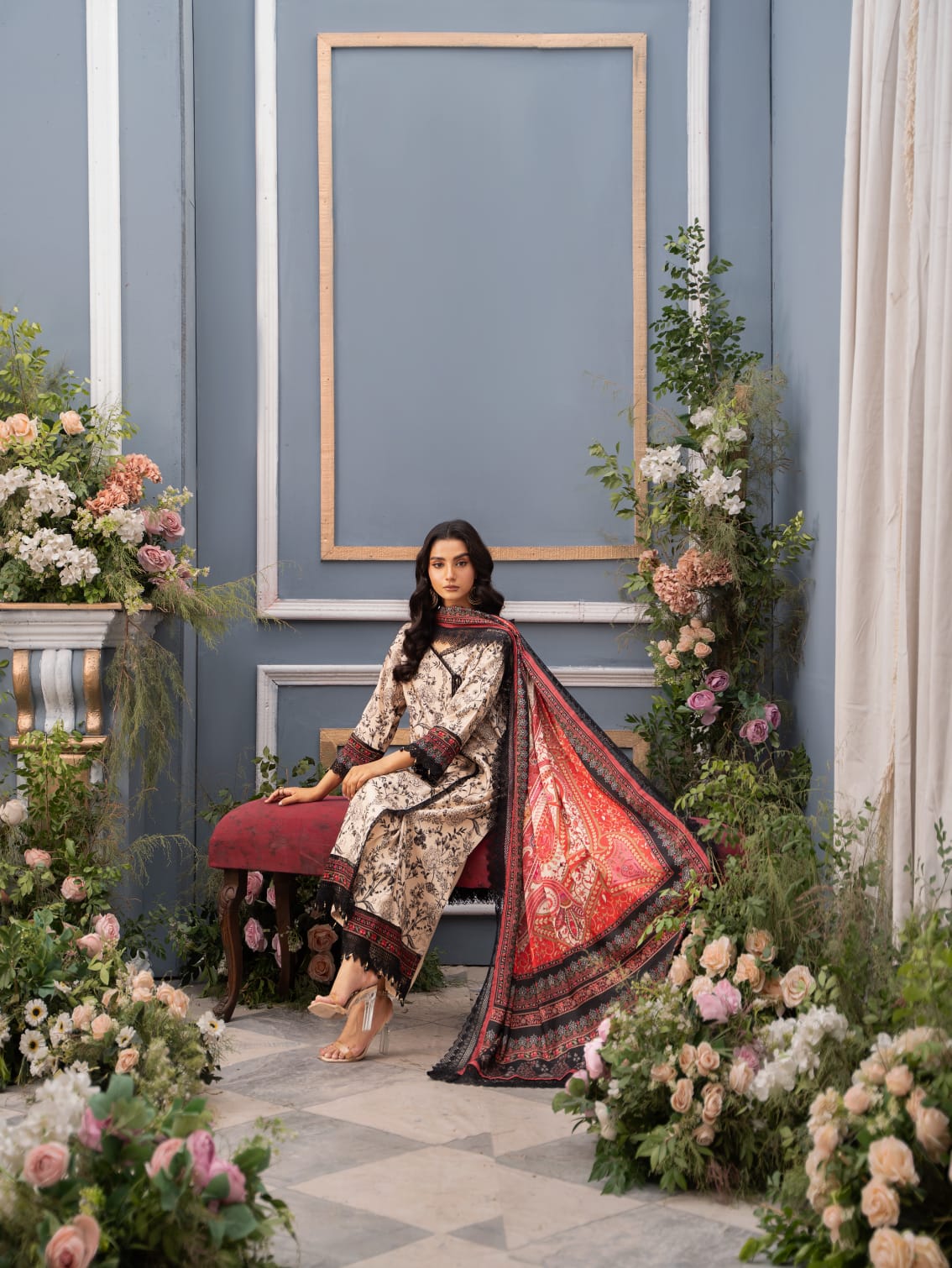 Mausummery Digital Printed Linen 3PC