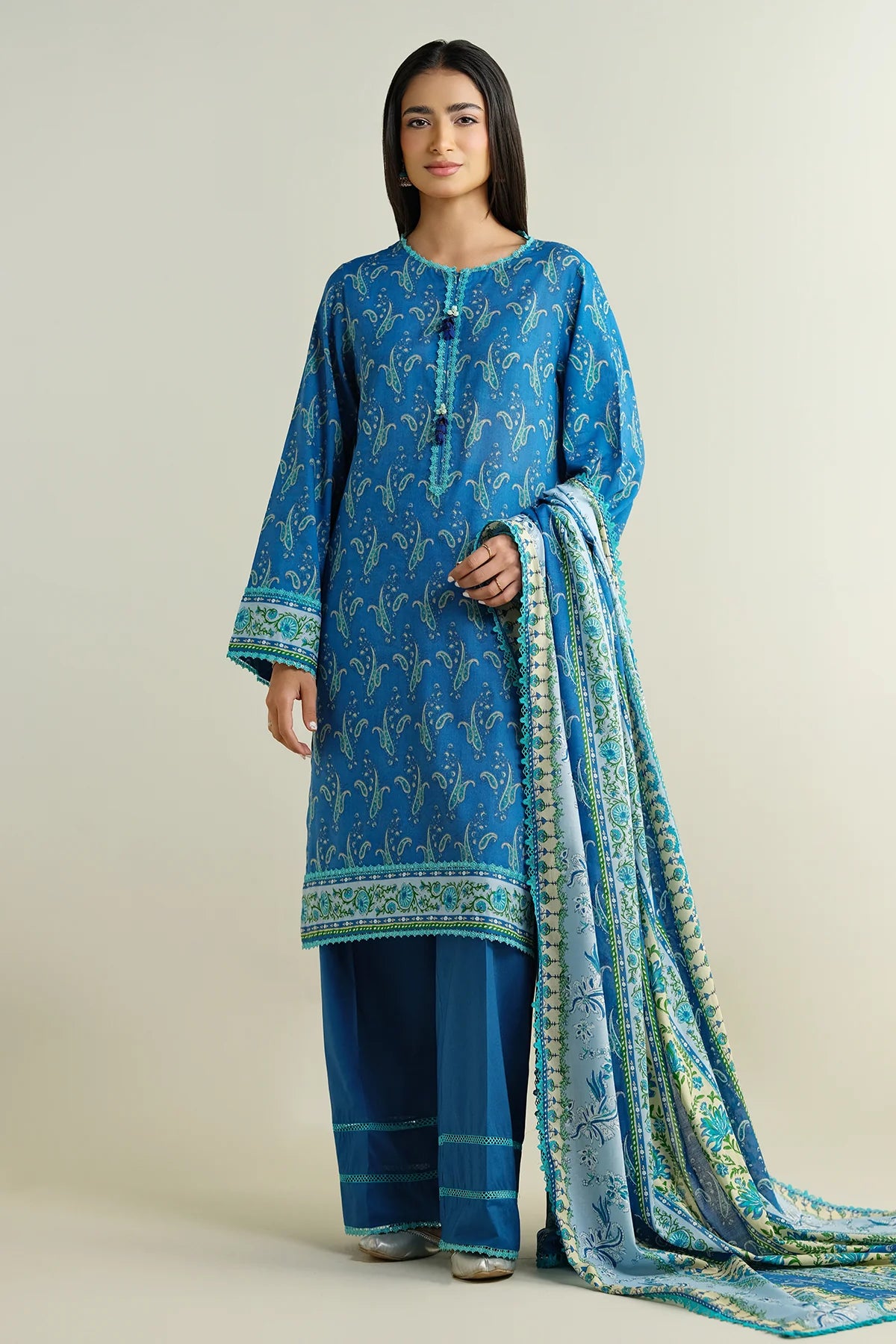 Kayseria Digital Printed Cambric Cotton 3PC