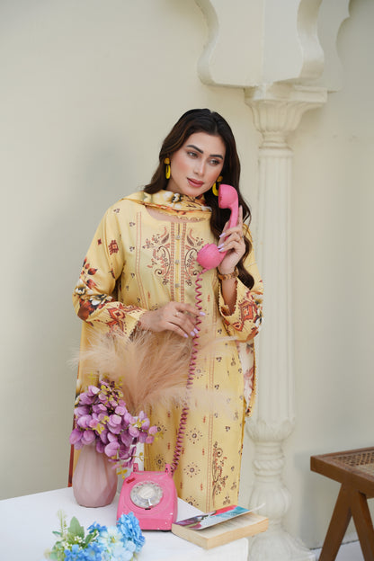 Cora By Anaya Noor Emb Karandi 3-PC