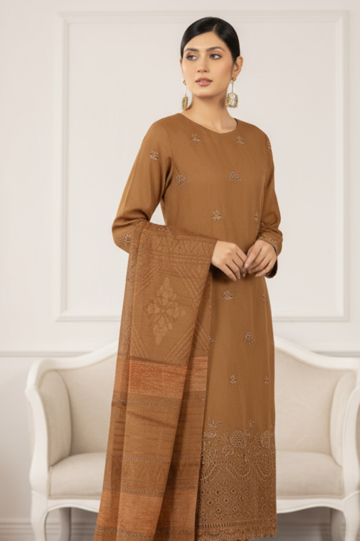 Signature By Dor Emb Winter Wool 3PC