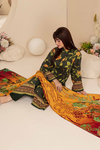 Feroza Digital Printed Linen 3PC