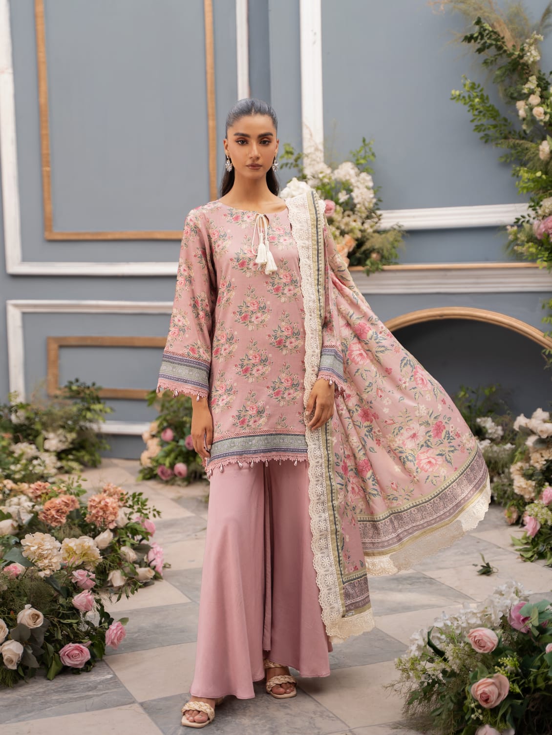 Mausummery Digital Printed Linen 3PC