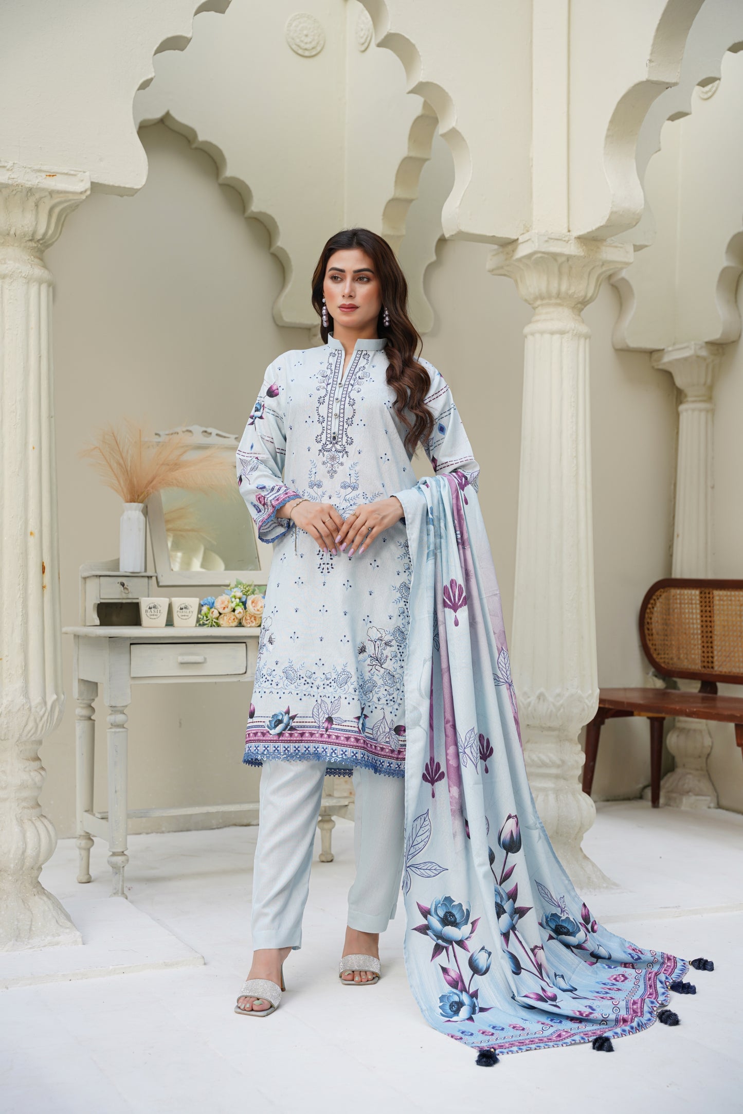 Cora By Anaya Noor Emb Karandi 3-PC