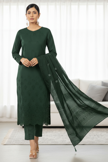 Signature By Dor Emb Winter Wool 3PC