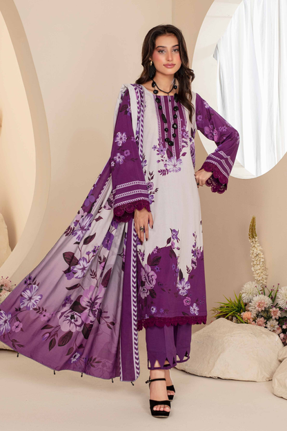 Feroza Digital Printed Linen 3PC