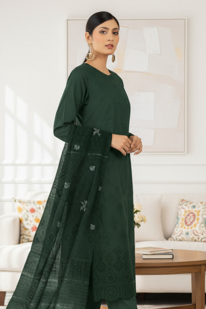 Signature By Dor Emb Winter Wool 3PC