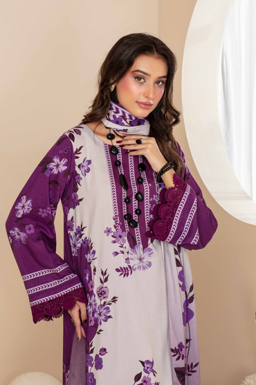 Feroza Digital Printed Linen 3PC