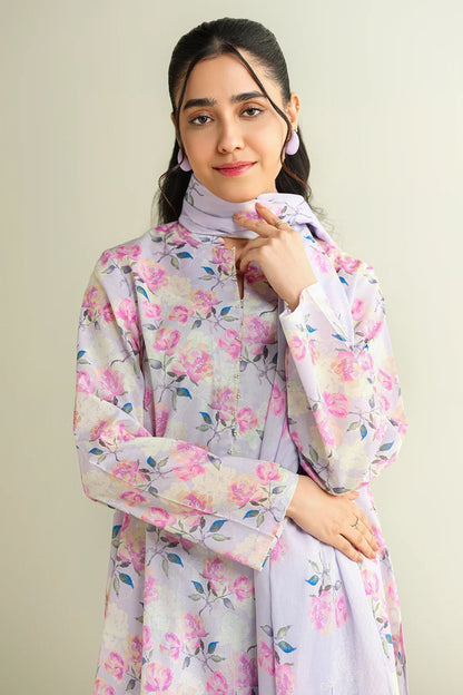 Kayseria Digital Printed Cambric Cotton 3PC