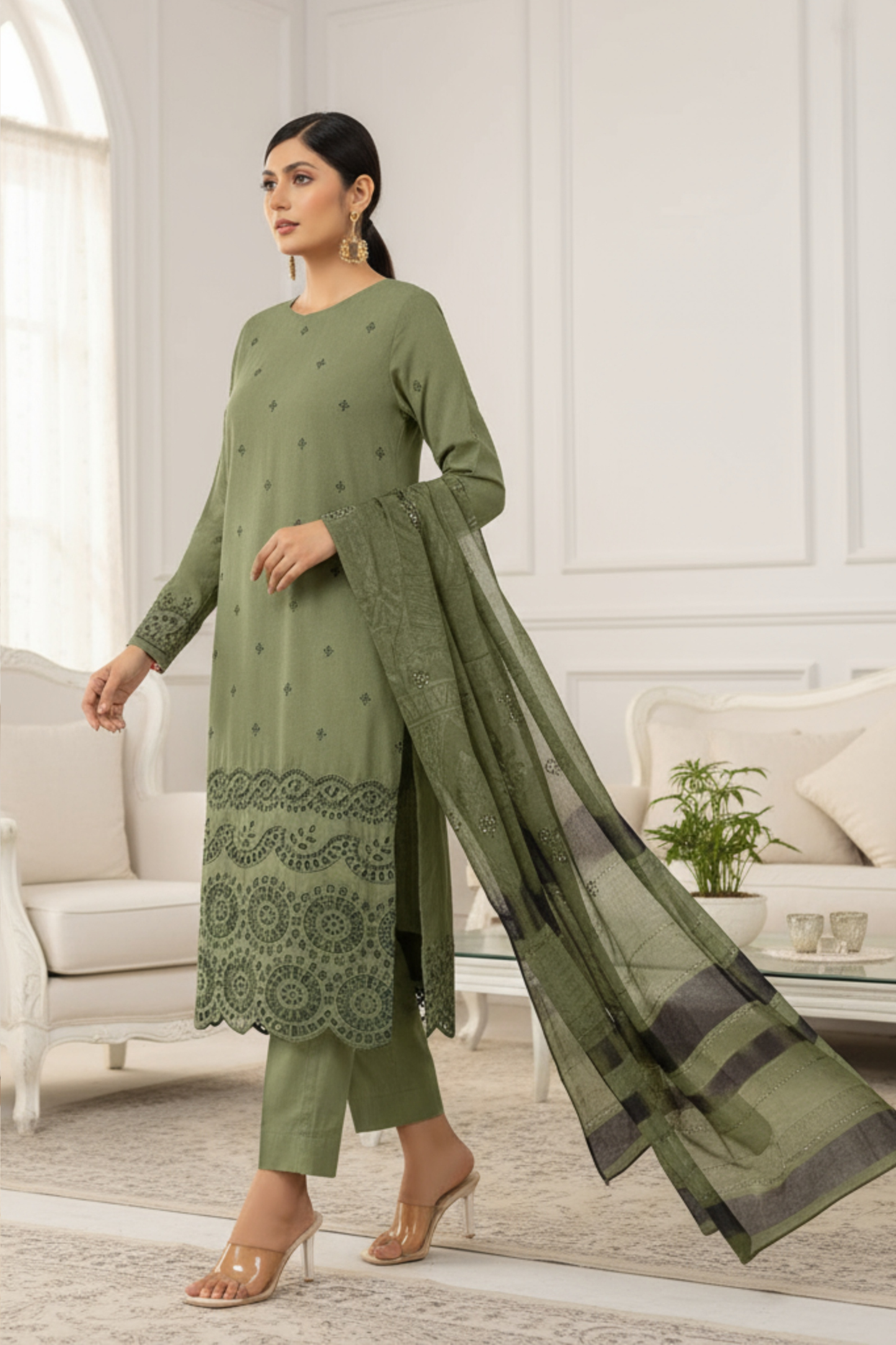Signature By Dor Emb Winter Wool 3PC