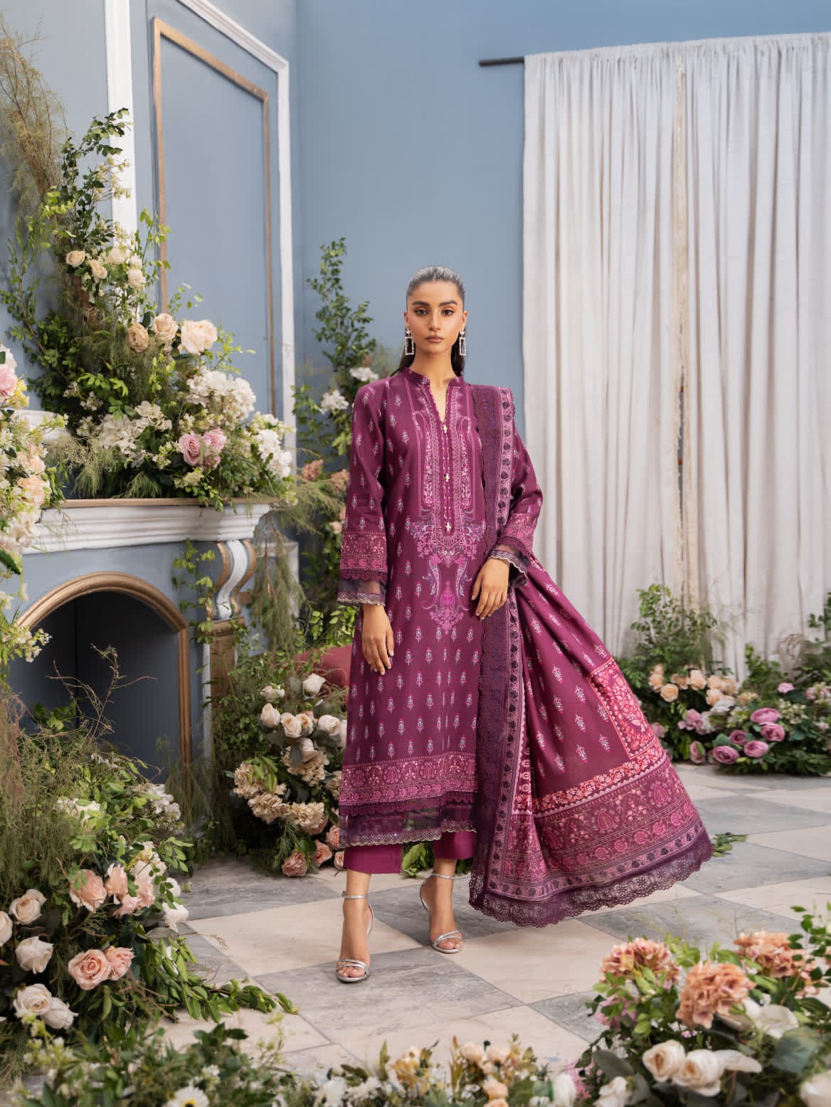 Mausummery Digital Printed Linen 3PC