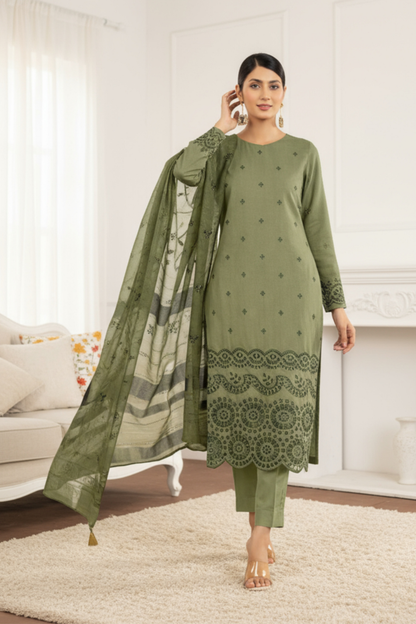 Signature By Dor Emb Winter Wool 3PC