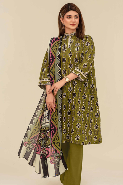 Mehar By Fiza Noor Printed Khaddar 3PC