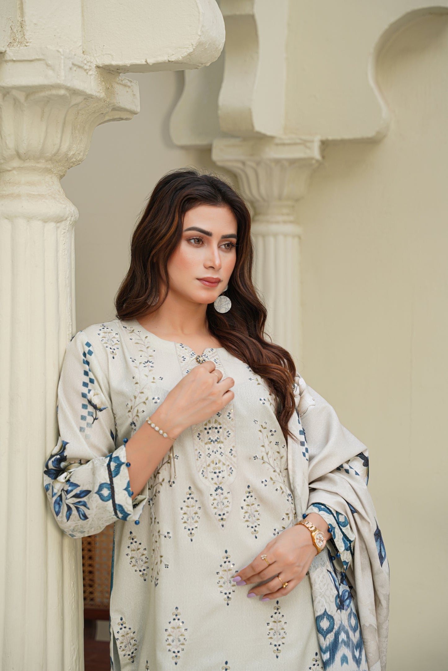 Cora By Anaya Noor Emb Karandi 3-PC