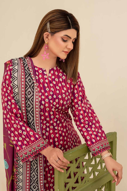 Mehar By Fiza Noor Printed Khaddar 3PC