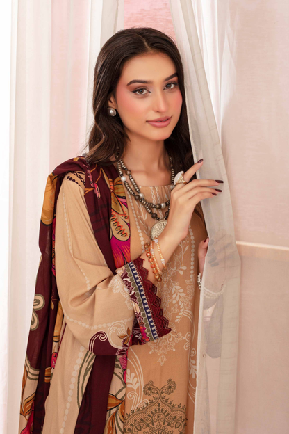 Feroza Digital Printed Linen 3PC