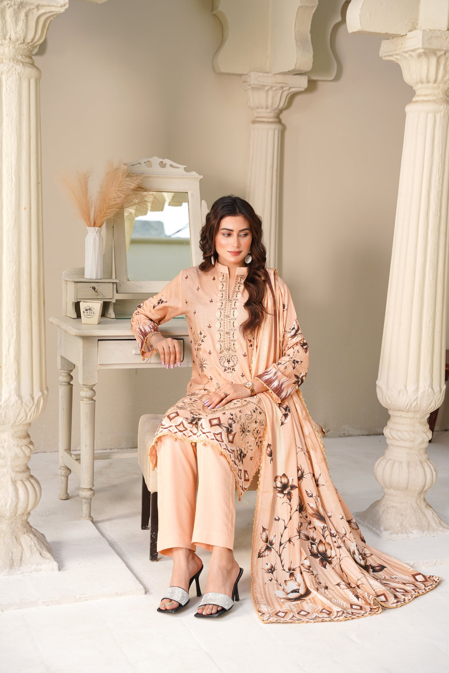 Cora By Anaya Noor Emb Karandi 3-PC