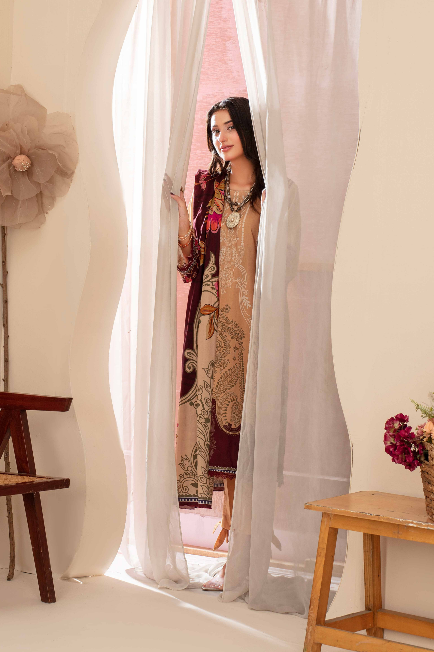 Feroza Digital Printed Linen 3PC