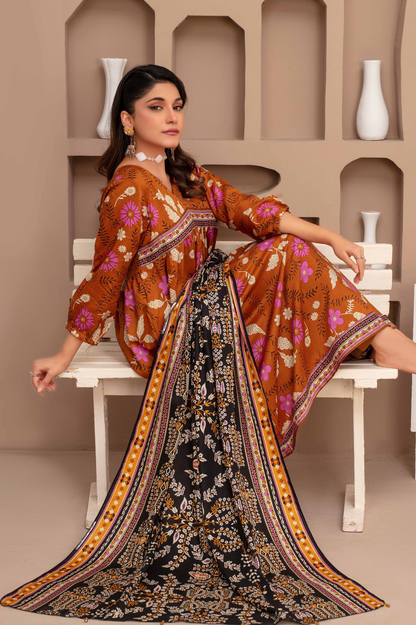 Nayel By Fiza Noor Print Viscose 3PC