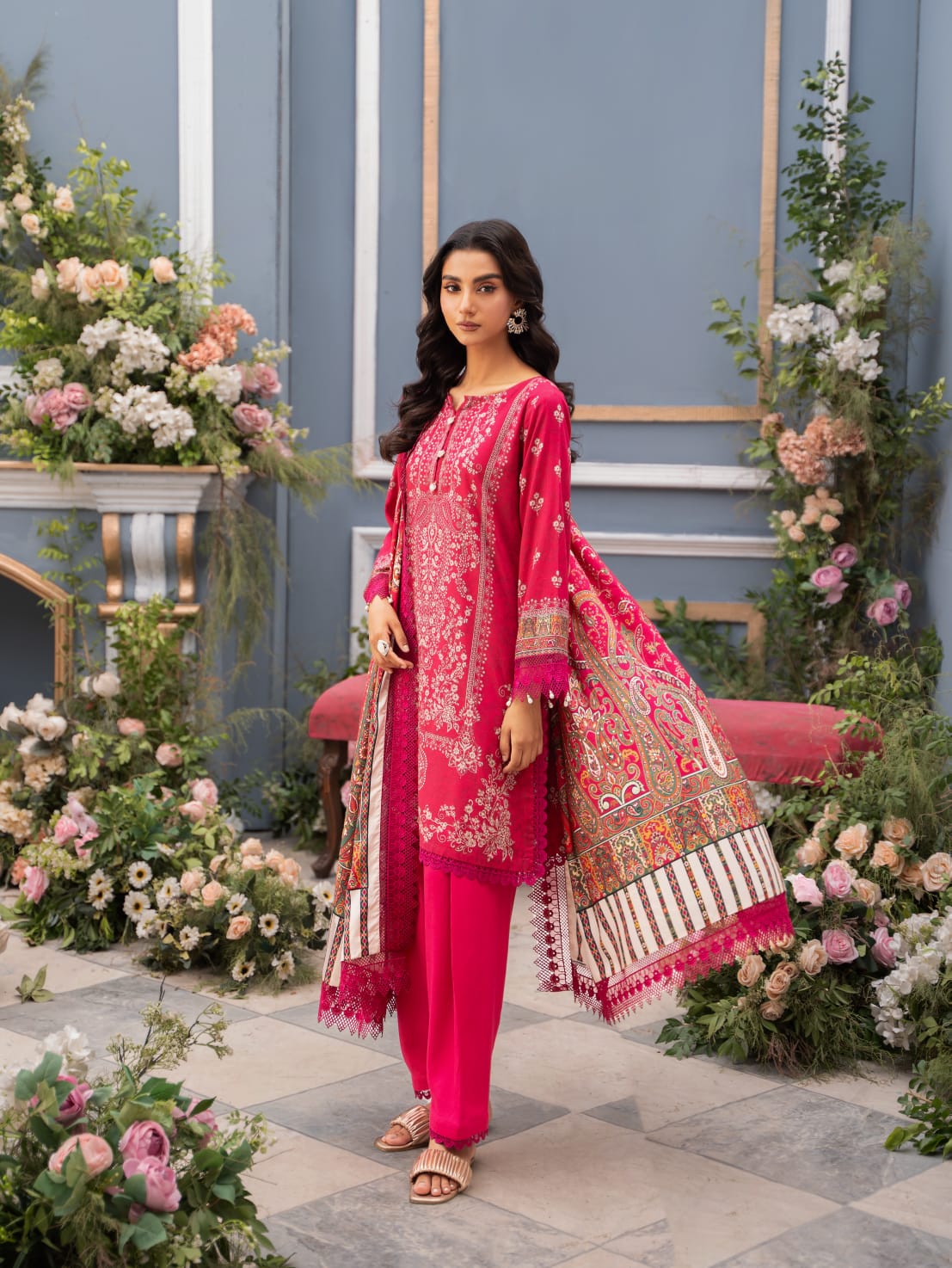 Mausummery Digital Printed Linen 3PC