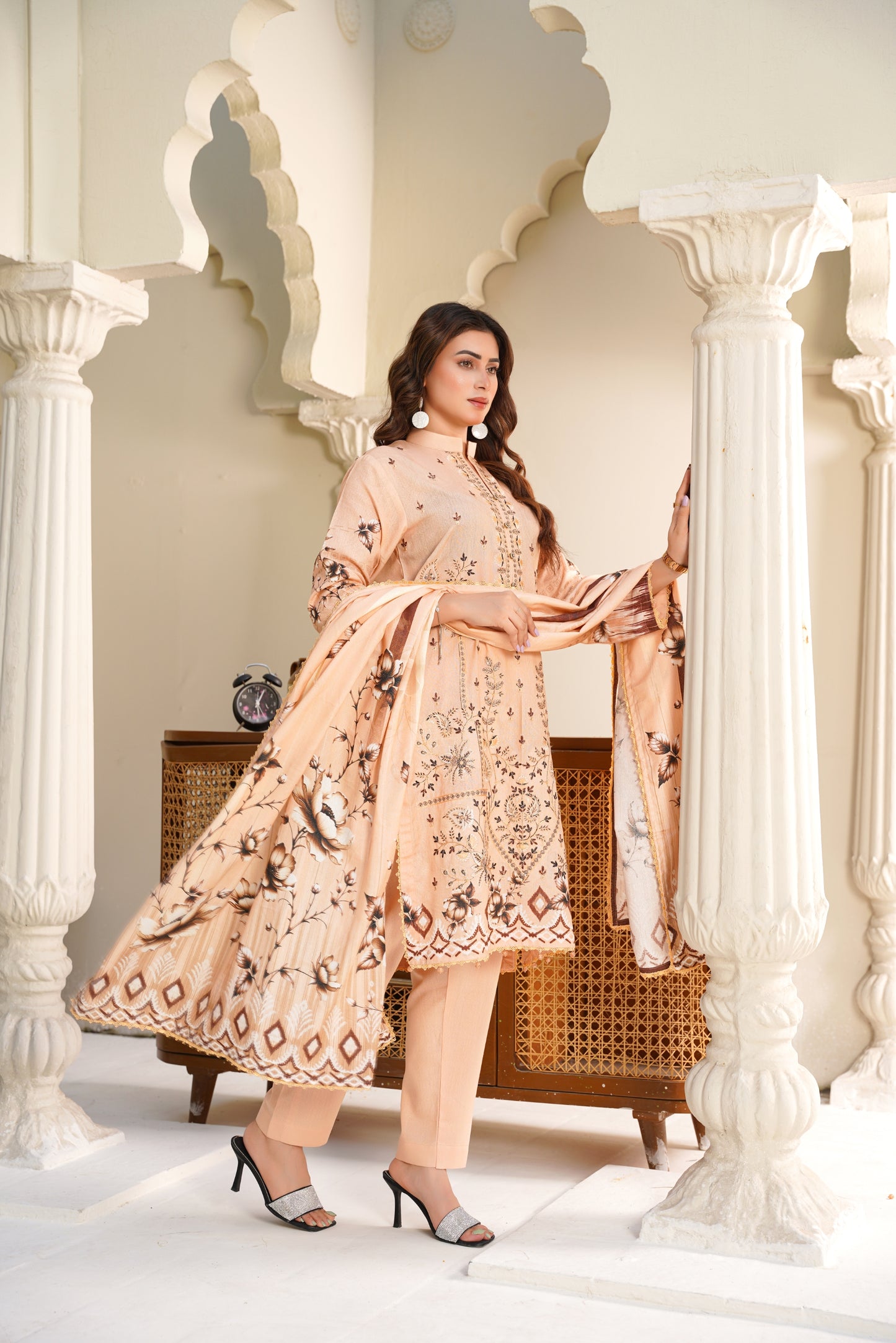 Cora By Anaya Noor Emb Karandi 3-PC