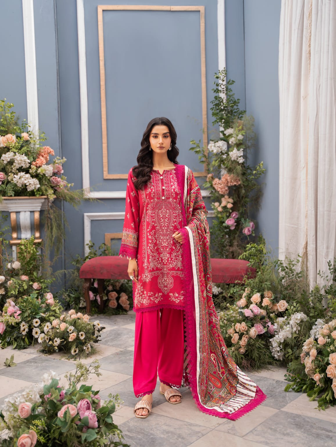 Mausummery Digital Printed Linen 3PC