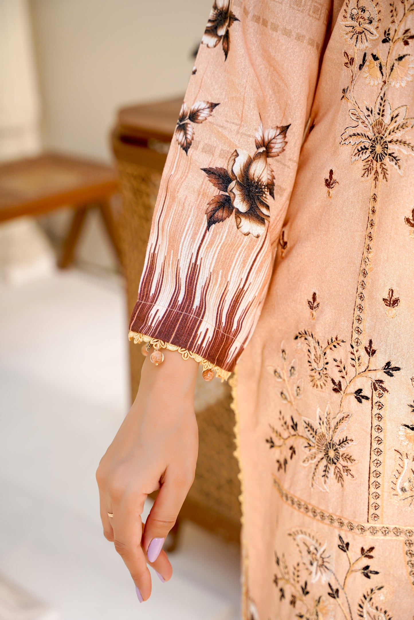 Cora By Anaya Noor Emb Karandi 3-PC