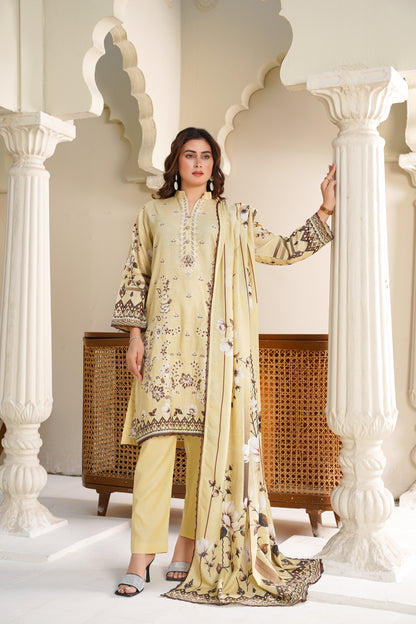 Cora By Anaya Noor Emb Karandi 3-PC