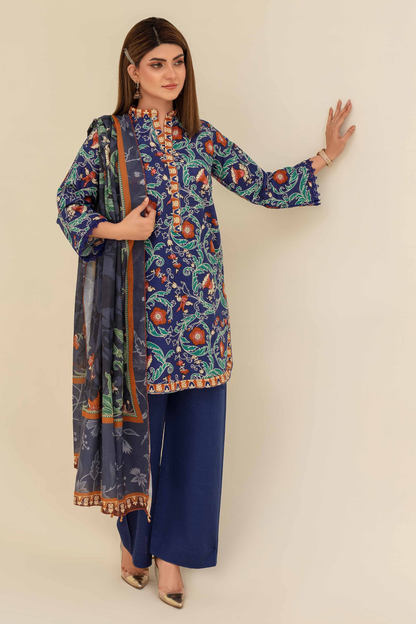 Mehar By Fiza Noor Printed Khaddar 3PC