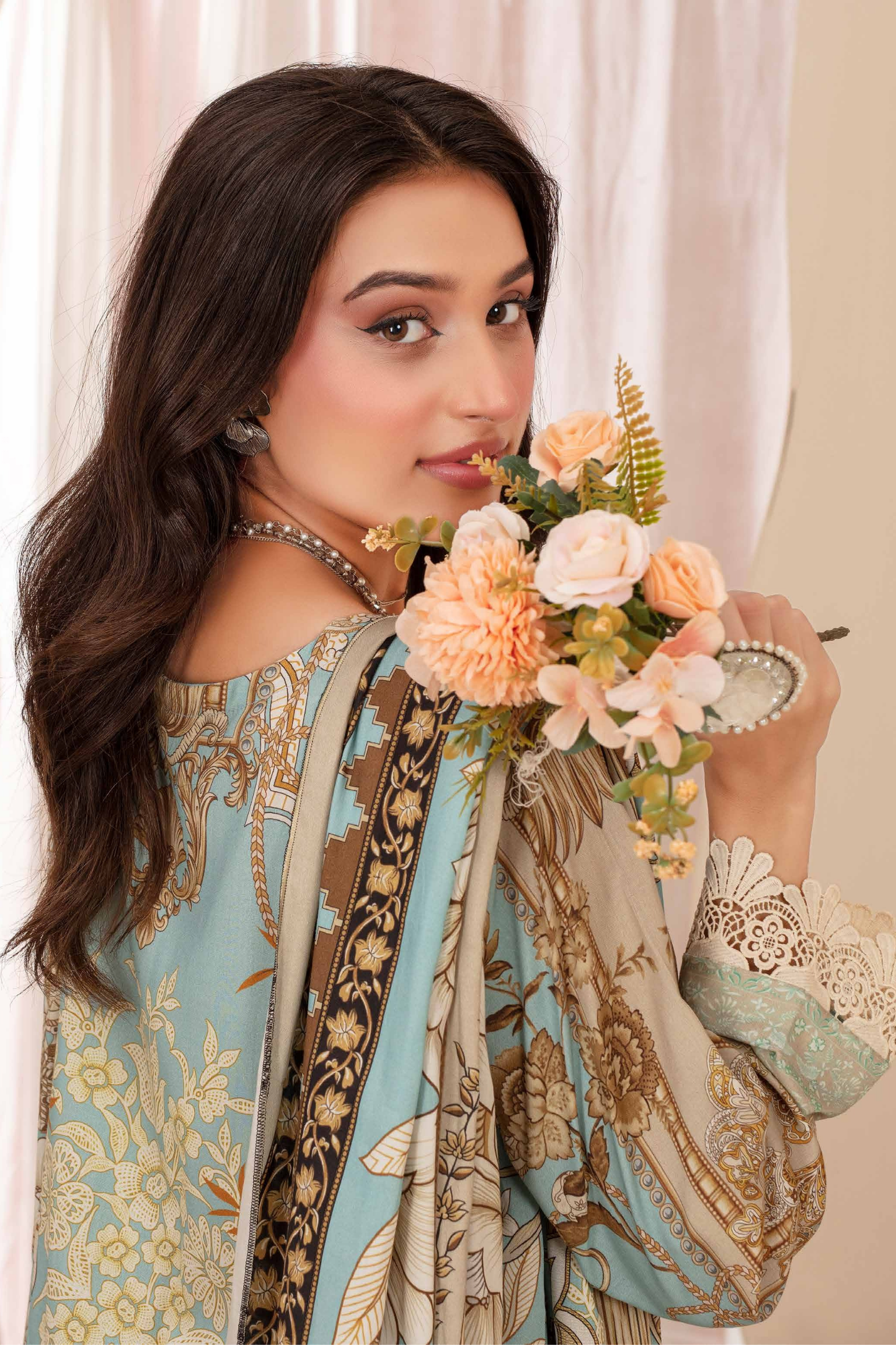 Feroza Digital Printed Linen 3PC