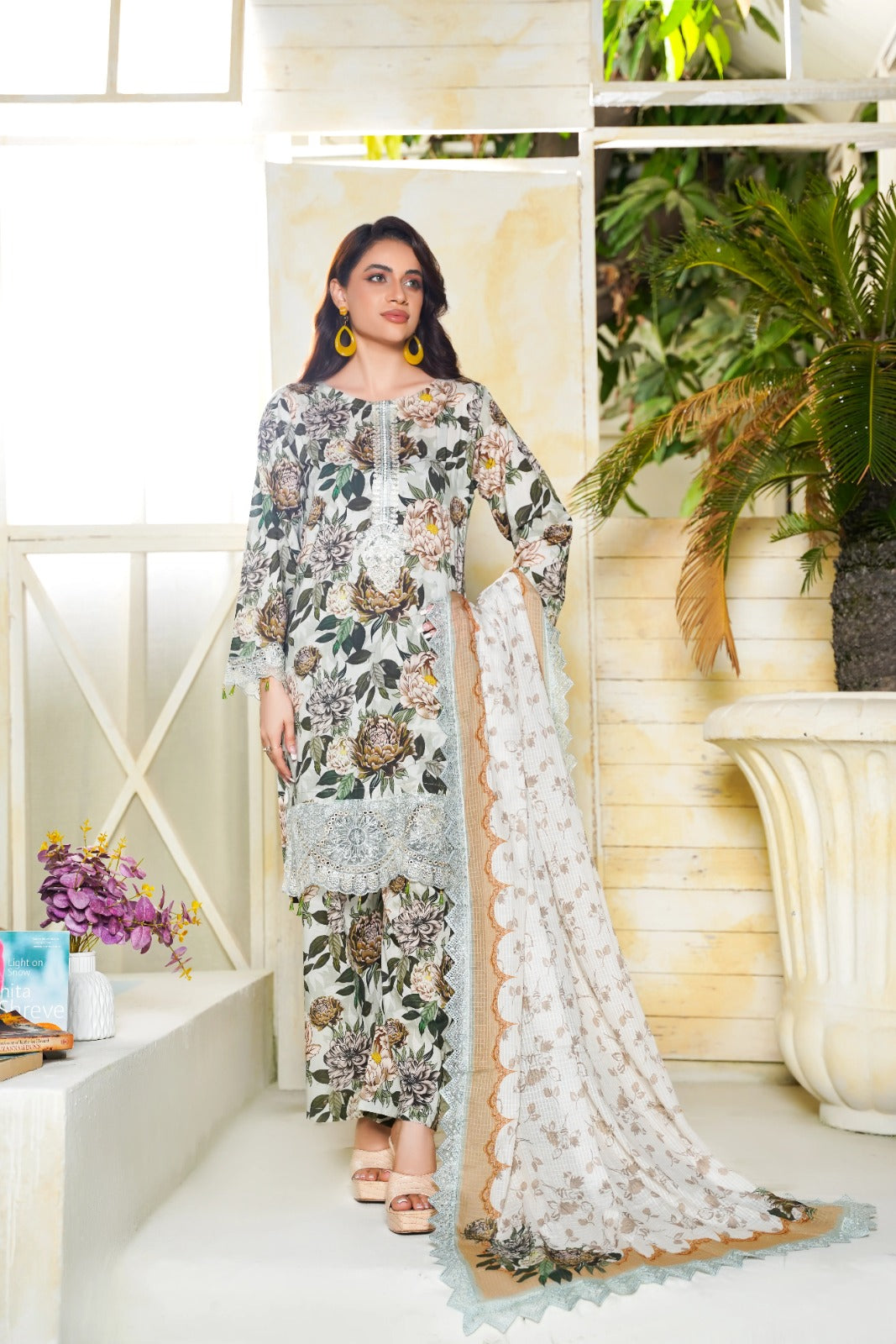 Dastoor By Anaya Noor Digital Printed Cambric With Patches 3-PC
