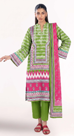 Gul Ahmed Digital Printed Lawn 3PC