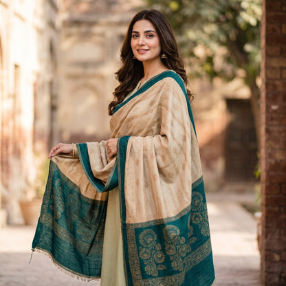 Charizma Velvet Jacaquard Shawls 1PC