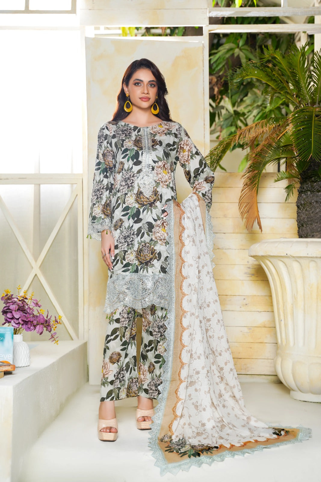 Dastoor By Anaya Noor Digital Printed Cambric With Patches 3-PC
